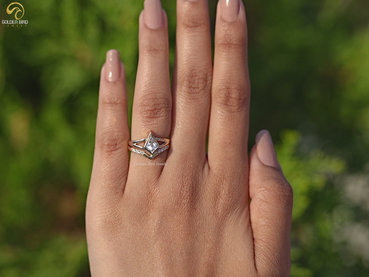 Youtube Video of Kite Cut Lab Diamond Bridal Ring Set