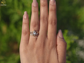 Youtube Video of Kite Cut Lab Diamond Bridal Ring Set