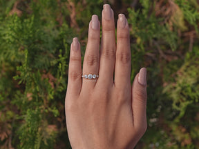 Youtube Video of Lab Diamond Kite And Round Cut 5 Stone Ring