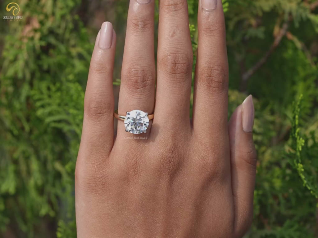 Youtube Video of Round Cut Lab Grown Diamond Solitaire Ring