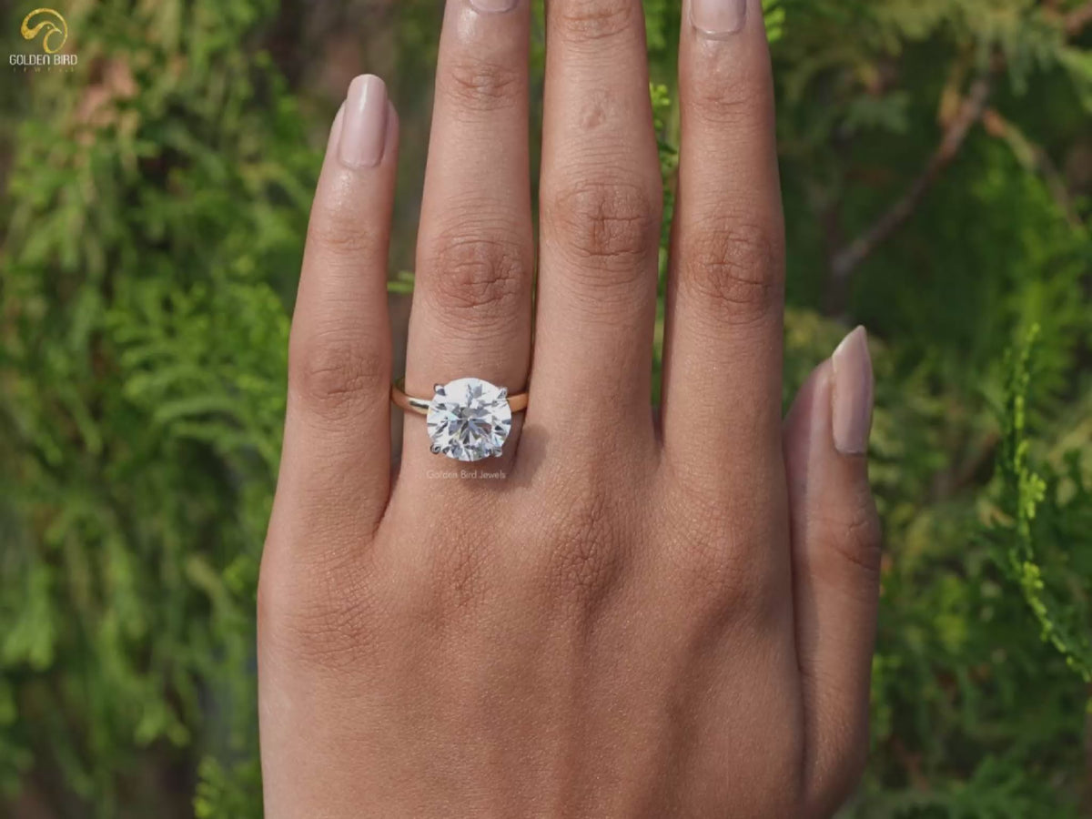 Youtube Video of Round Cut Lab Grown Diamond Solitaire Ring