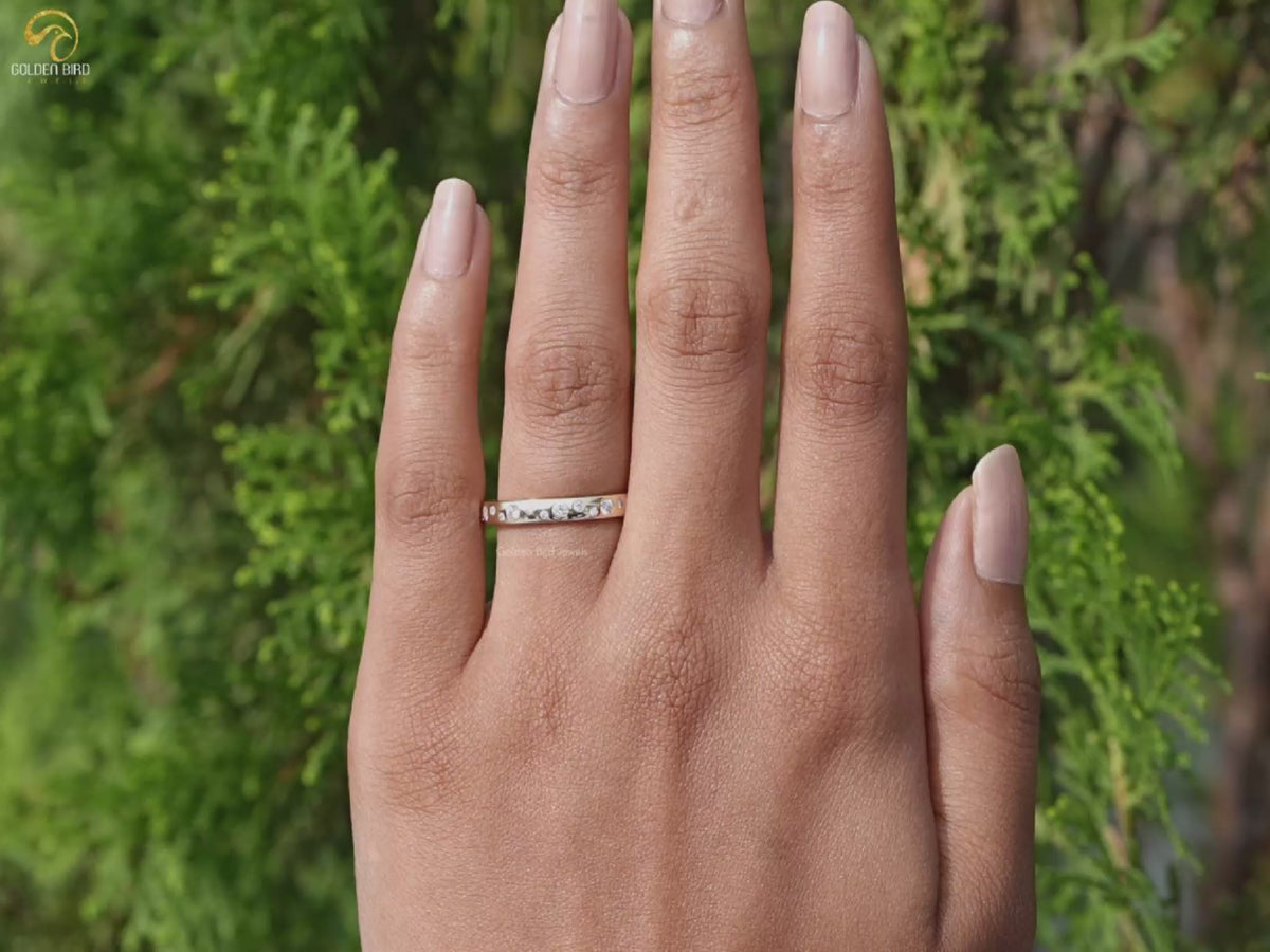 Youtube Video of Round Cut Lab Diamond Flush Set Eternity Band