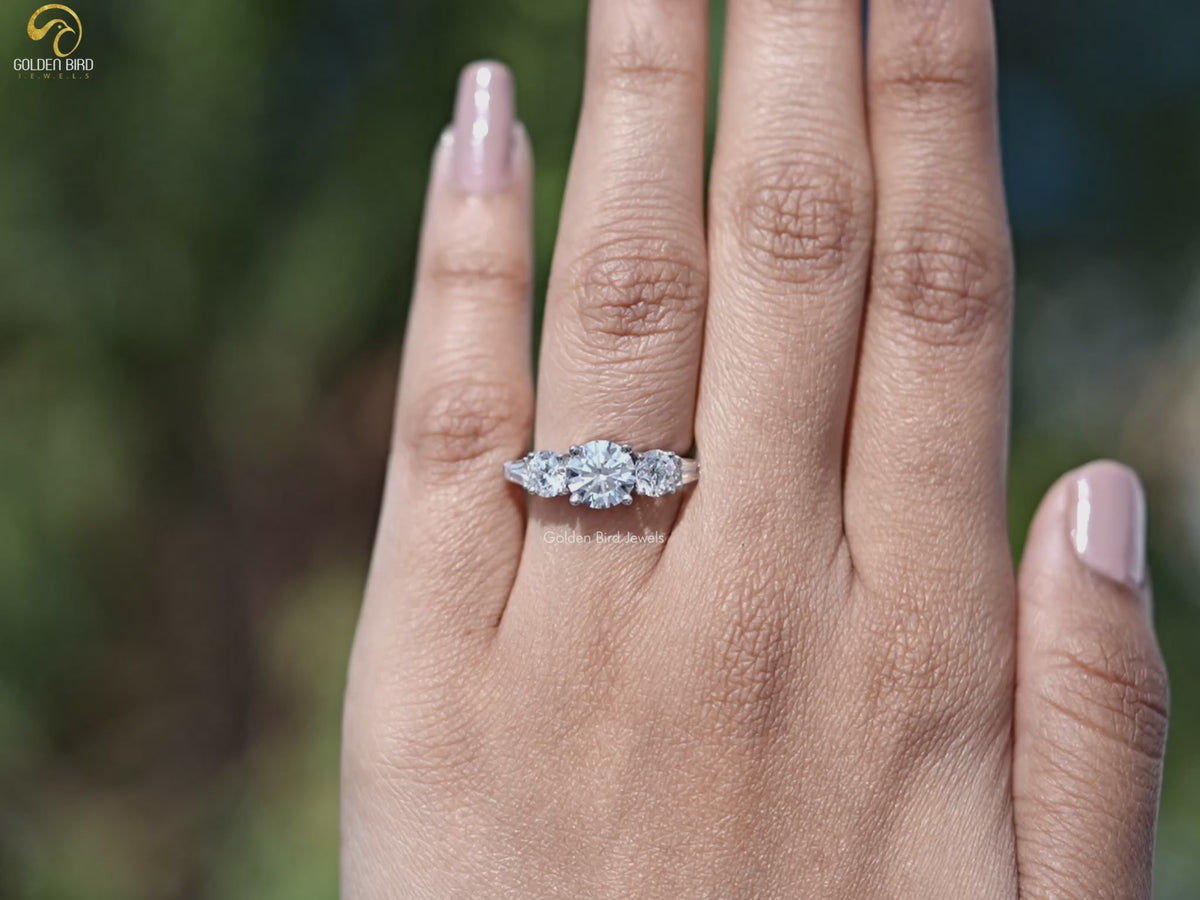 Youtube Video of Round And Tapered Baguette Five Stone Ring