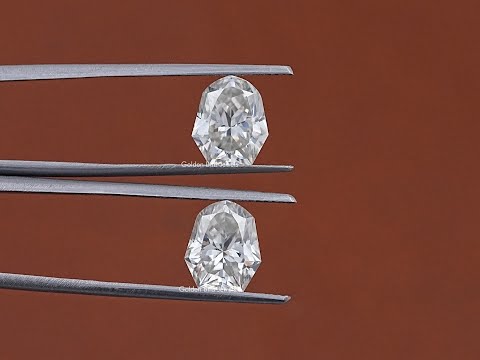 You tube Video Of Shield Cut Loose Moissanite Pair
