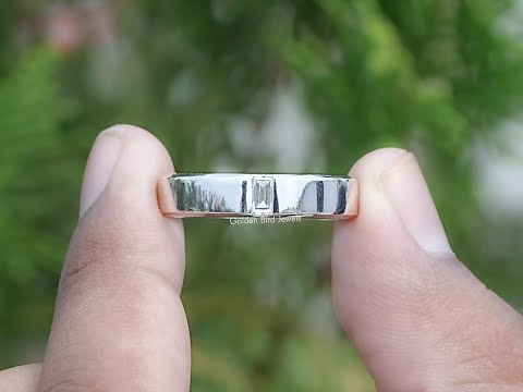 You tube Video of Baguette Cut Moissanite Solitaire Engagement Ring
