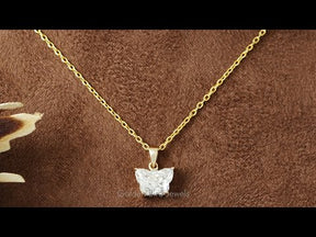 YouTube Video For Butterfly Cut Moissanite Solitaire Pendant