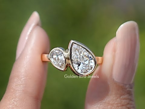You tube Video of Pear Cut Lab Diamond Ring