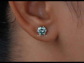 YouTube Video Of Round Cut Solitaire Stud Earrings