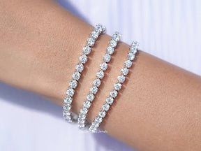 You tube Video of Round Cut Eco Friendly Diamond Tennis Bracelet