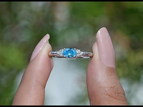 YouTube Video Of East West Oval Cut Gemstone Ring