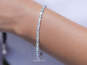 You tube Video of Emerald Cut Lab Diamond Tennis Bracelet
