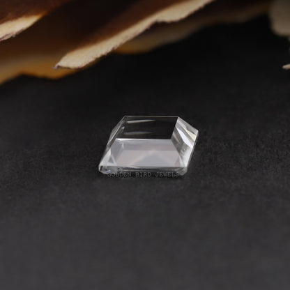 Back View Of Moissanite Princess Cut Loose Stone