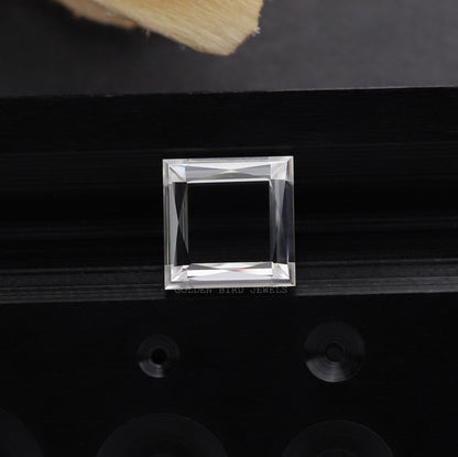 View Of Moissanite Princess Cut Loose Stone